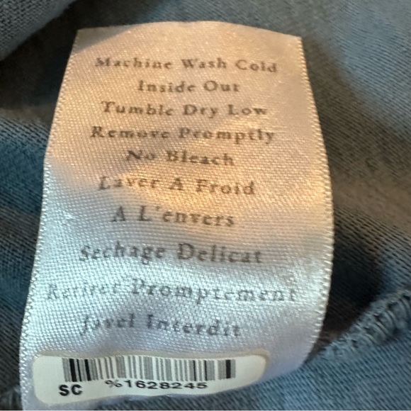 Frank & Eileen Hydrangea Nicole Popover Henley Jersey Dress. Size Medium. - Picture 8 of 8